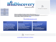 Tablet Screenshot of biodiscovery.webstarts.com