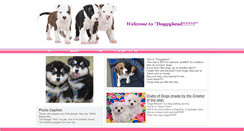 Desktop Screenshot of doggyland.webstarts.com