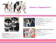 Tablet Screenshot of doggyland.webstarts.com