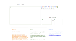 Desktop Screenshot of lovemypetgrooming.webstarts.com