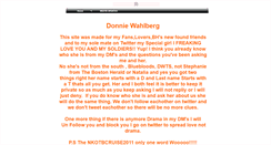 Desktop Screenshot of donniewahlberg.webstarts.com