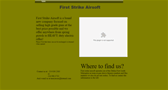 Desktop Screenshot of firststrikeairsoft.webstarts.com