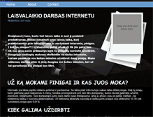 Tablet Screenshot of laisvalaikiodarbasinternetu.webstarts.com