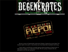 Tablet Screenshot of degenerates.webstarts.com