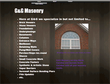 Tablet Screenshot of ggmasonry.webstarts.com