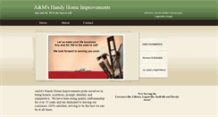 Desktop Screenshot of amhandyhomeimprovements.webstarts.com