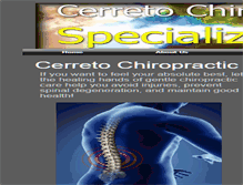 Tablet Screenshot of cerretochiropractic.webstarts.com