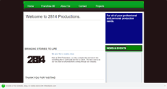 Desktop Screenshot of 2814-productions.webstarts.com
