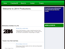 Tablet Screenshot of 2814-productions.webstarts.com