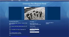 Desktop Screenshot of lonesomepinebluegrassband.webstarts.com