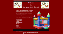Desktop Screenshot of carnavalpartyrentals.webstarts.com