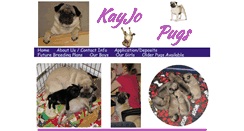 Desktop Screenshot of kayjopugs.webstarts.com