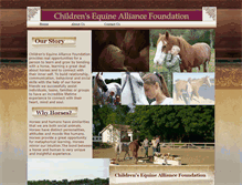 Tablet Screenshot of childrensequinealliancefoundation.webstarts.com