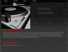 Tablet Screenshot of bankshotproductions.webstarts.com