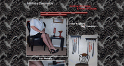 Desktop Screenshot of mistressdominique.webstarts.com