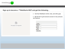 Tablet Screenshot of mvp.webstarts.com