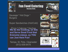 Tablet Screenshot of funfoodcatering.webstarts.com
