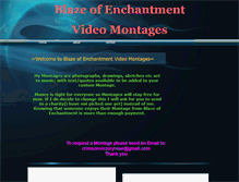 Tablet Screenshot of blazeofenchantmentmontages.webstarts.com