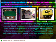 Tablet Screenshot of custommadebirdhouses.webstarts.com