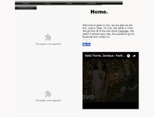 Tablet Screenshot of geekvschic.webstarts.com