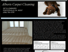 Tablet Screenshot of albertscarpetcleaning.webstarts.com