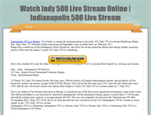 Tablet Screenshot of indianapolis500livestream.webstarts.com