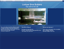 Tablet Screenshot of lockyerbrosbuilders.webstarts.com