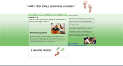 Desktop Screenshot of happyfeetearlylearning.webstarts.com