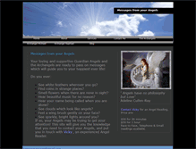 Tablet Screenshot of angelmessages.webstarts.com