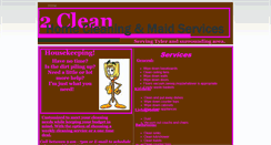 Desktop Screenshot of 2clean.webstarts.com