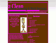 Tablet Screenshot of 2clean.webstarts.com