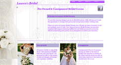 Desktop Screenshot of laurensbridal.webstarts.com