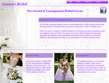 Tablet Screenshot of laurensbridal.webstarts.com