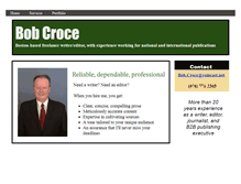 Tablet Screenshot of bobcroce.webstarts.com