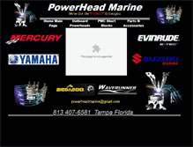 Tablet Screenshot of powerheadmarine.webstarts.com