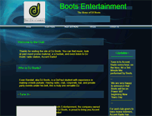 Tablet Screenshot of bootsentertainment.webstarts.com