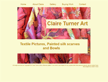 Tablet Screenshot of claireturner-art.webstarts.com