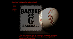 Desktop Screenshot of garberwolverinesbaseball.webstarts.com