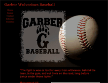 Tablet Screenshot of garberwolverinesbaseball.webstarts.com