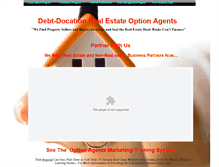 Tablet Screenshot of debtdocationreoptionagents.webstarts.com