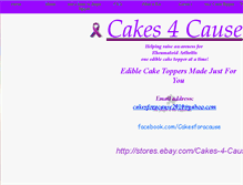 Tablet Screenshot of cakes4cause.webstarts.com