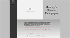 Desktop Screenshot of meaningfulmomentsphotography.webstarts.com