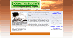 Desktop Screenshot of codethesound.webstarts.com