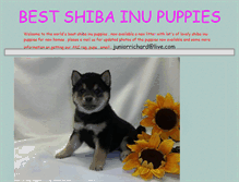 Tablet Screenshot of bestshibainupuppies.webstarts.com
