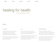 Tablet Screenshot of healingforhealth.webstarts.com