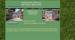 Desktop Screenshot of meridianhillshoa.webstarts.com