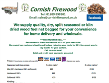 Tablet Screenshot of cornishfirewood.webstarts.com