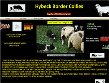 Tablet Screenshot of hybeckbordercollies.webstarts.com