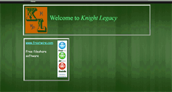 Desktop Screenshot of knightlegacy.webstarts.com