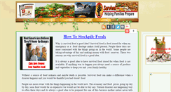 Desktop Screenshot of foodstostockpile.webstarts.com